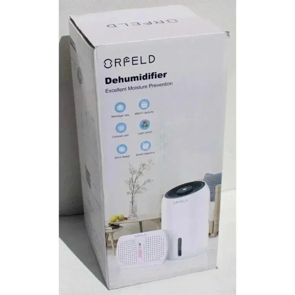 Orfeld Dehumidifier Ultra Quiet 2200 Cubic Feet Model MD637 New - Picture 2 of 4